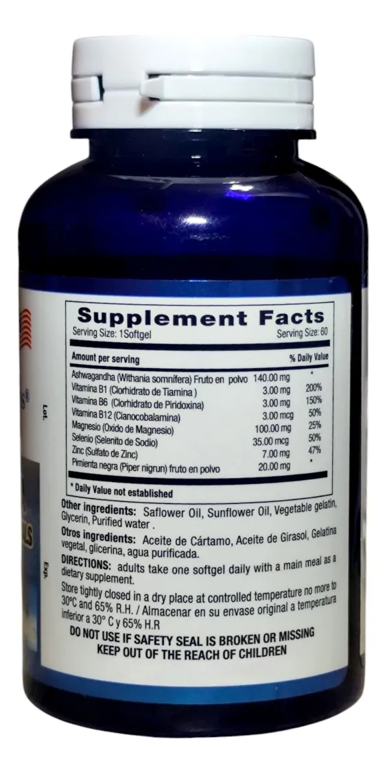 Ashwagandha 60 Softgel | Natural System - Image 2