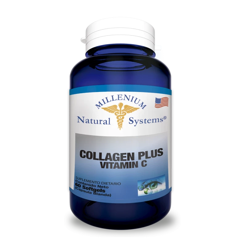 Colágeno Plus Vitamina C Natural Systems (60 cápsulas)