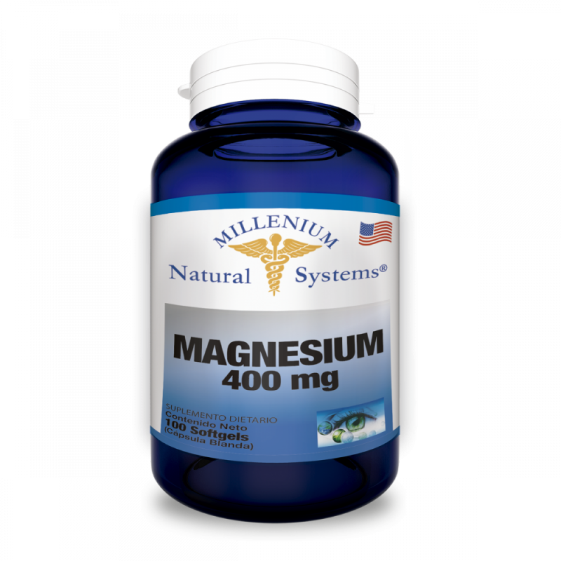 Magnesio 400mg Natural Systems (100 cápsulas)