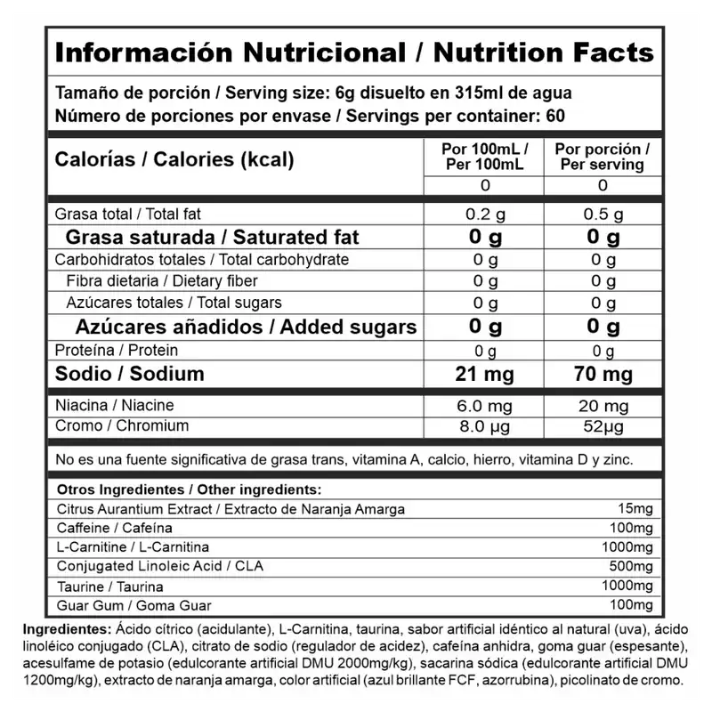 Pre-Entreno Burner Stack | Nutramerica | 360 gramos | 60 servicios - Image 2