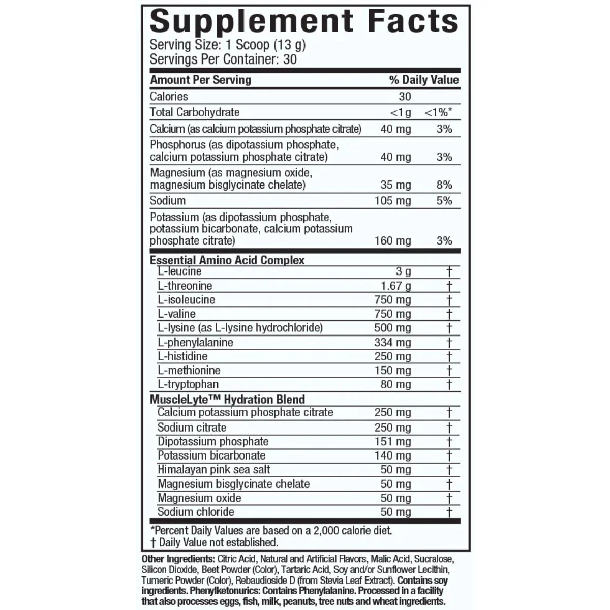 Aminoácidos EAAs | Muscletech | 393 gramos | 30 servicios - Image 2