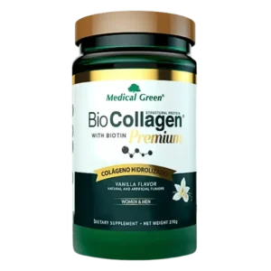 BioCollagen con Biotina Premium 270g de Medical Green