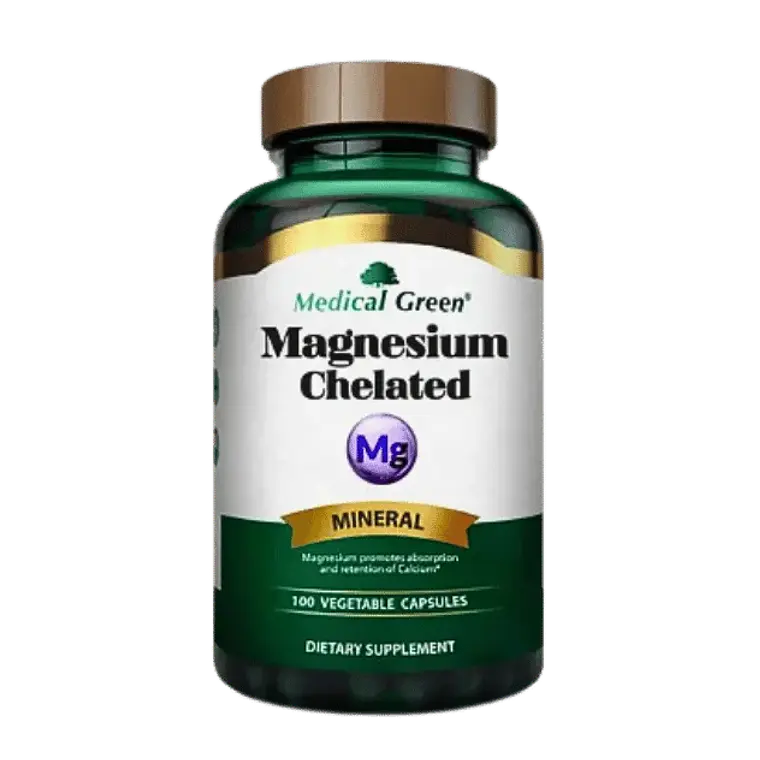 Magnesium Chelated 400 mg Medical Green X 100 Cápsulas