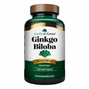 Ginkgo Biloba 60 mg X 100 Softgels Medical Green