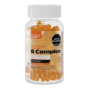 B Complex Gummies Healthy America Sabor Naranja – 60 Gummies